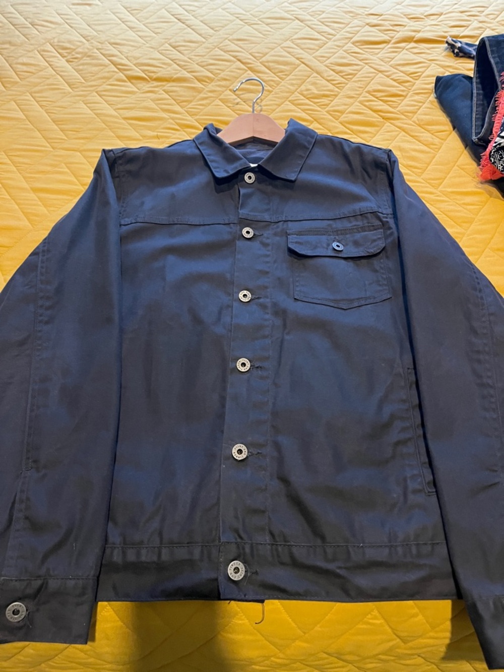 Flint and Tinder Waxed Trucker Jacket - Barely Used - Flannel Linned, Mint - L